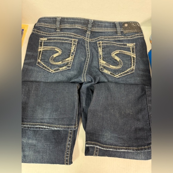 Women's Silver Aiko jeans size 32/31 low rise bootcut jeans GUC - Picture 4 of 5